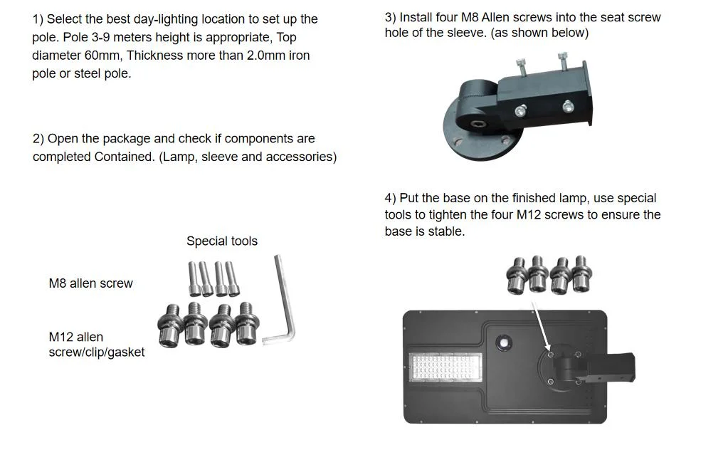 All in One 240W LED Integrated Solar Street Light