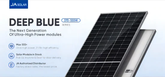 Ja Panneau Solaire 540W 545W 550W 555W Mbb Mono Perc Panneaux Photovoltaïques Jam72s30 530-550mr